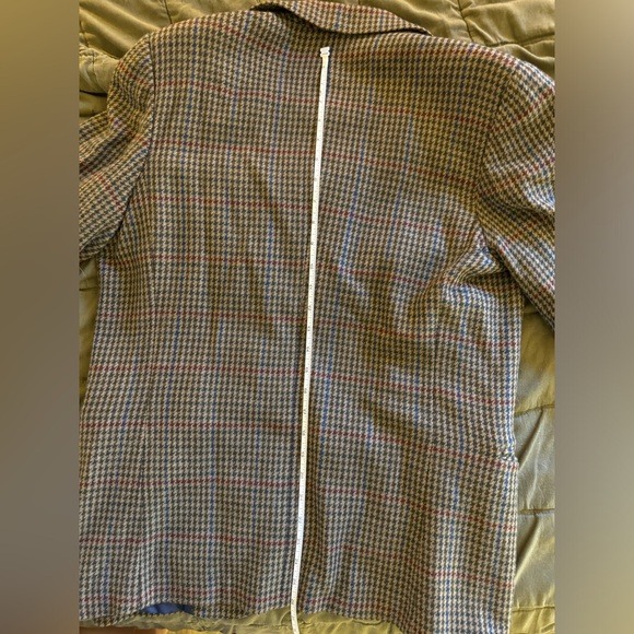 Vintage wool checked blazer - size 12 - Picture 7 of 7